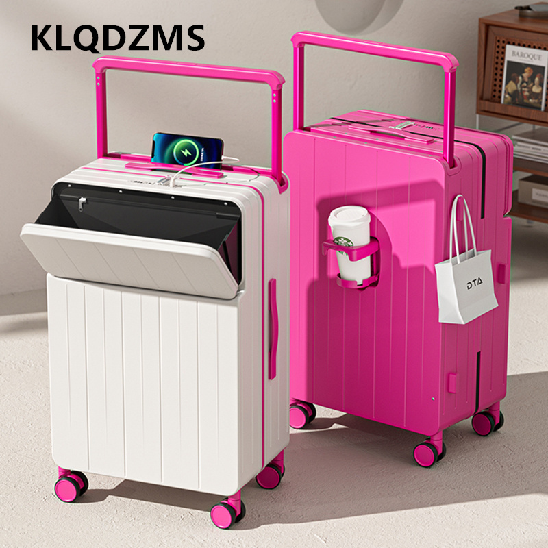 Front Opening Laptop Luggage 24 Inch - Walizka wielofunkcyjna KLQDZMS z otwieranym przodem,