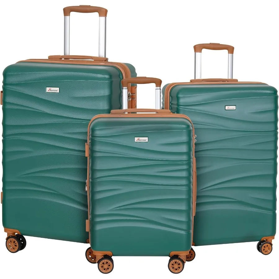 Expandable Hard Shell Luggage Set - Zestaw 3 sztuk twardych, rozkładanych walizek