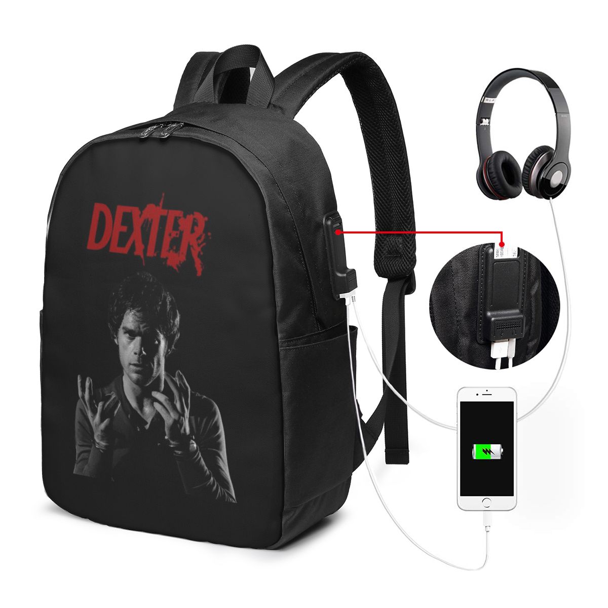 Travel Bags - Plecak Filmowy Dexter Morgan Torba Podróżna