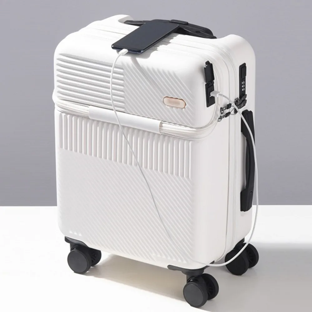 Front Opening Laptop Luggage 24 Inch - Walizka na kółkach z otwartą pokrywą