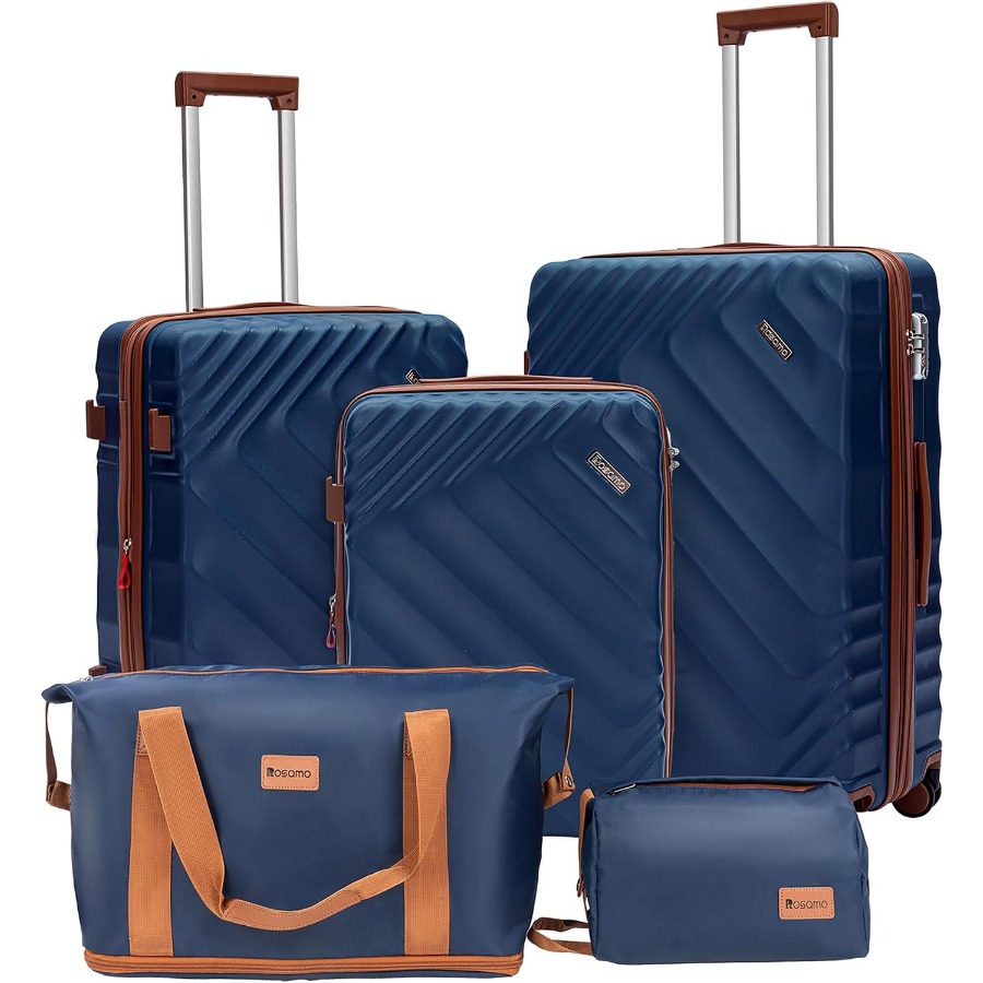 Expandable Hard Shell Luggage Set - 5-częściowy zestaw twardych, rozkładanych walizek, zatwierdzonych