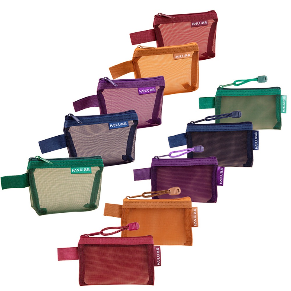 Cosmetic Bags - Przenośna torba podróżna z siateczkowej tkaniny,