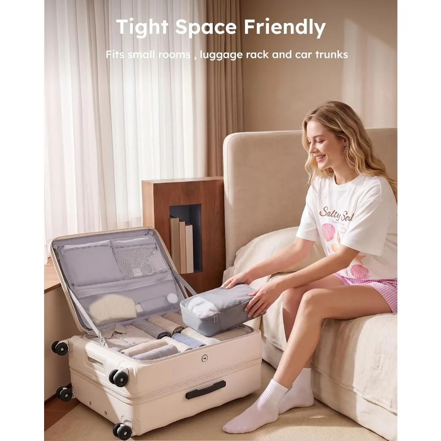 Zestaw 2 sztuk bagażu z górnym – Expandable Hard Shell Luggage Set recenzja i cena