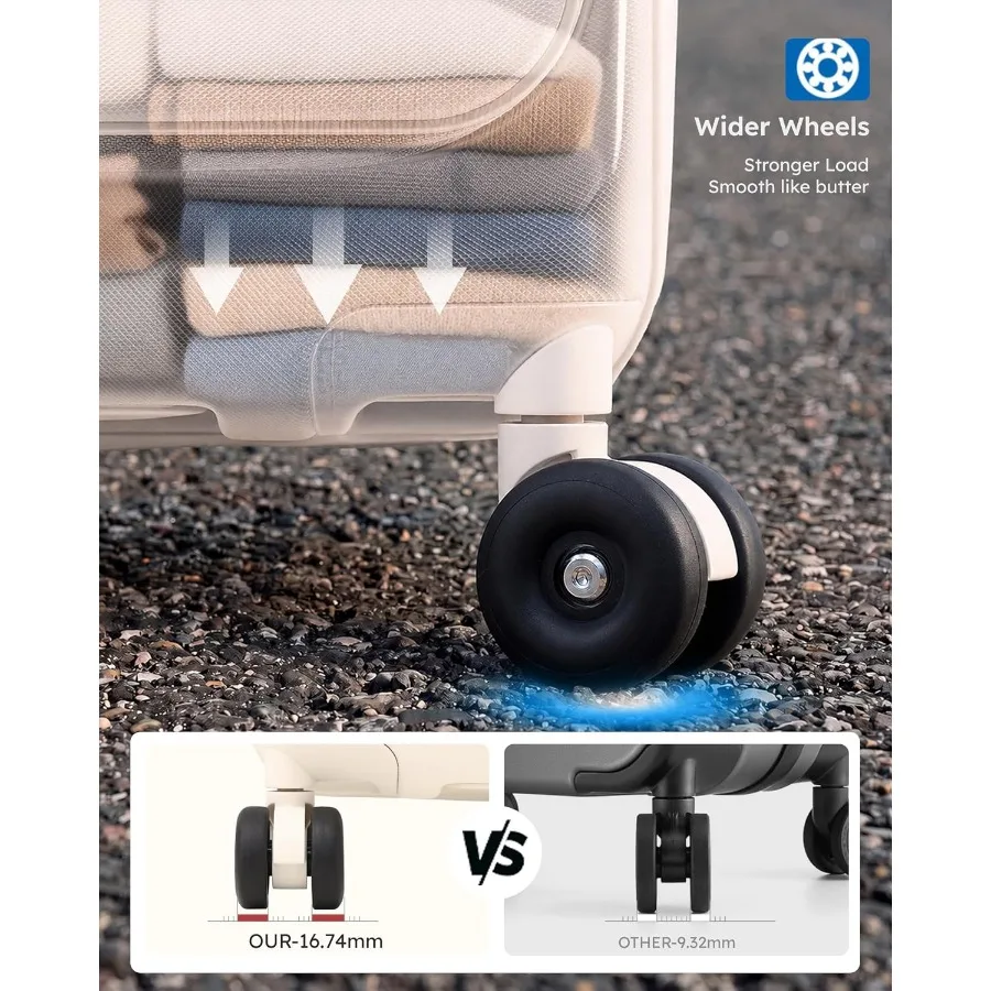 Zestaw 2 sztuk bagażu z górnym – Expandable Hard Shell Luggage Set recenzja i cena