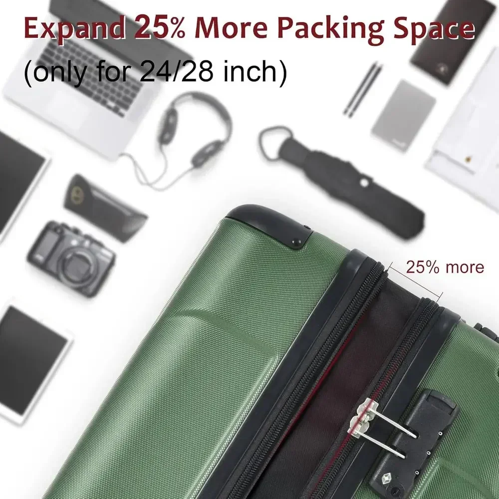 Zestaw 6 sztuk rozszerzalnych, – Expandable Hard Shell Luggage Set recenzja i cena