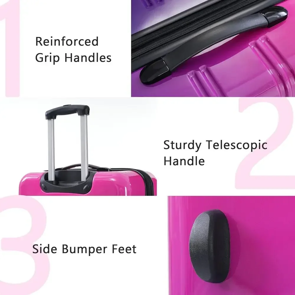 Zestaw trzech twardych walizek – Expandable Hard Shell Luggage Set recenzja i cena