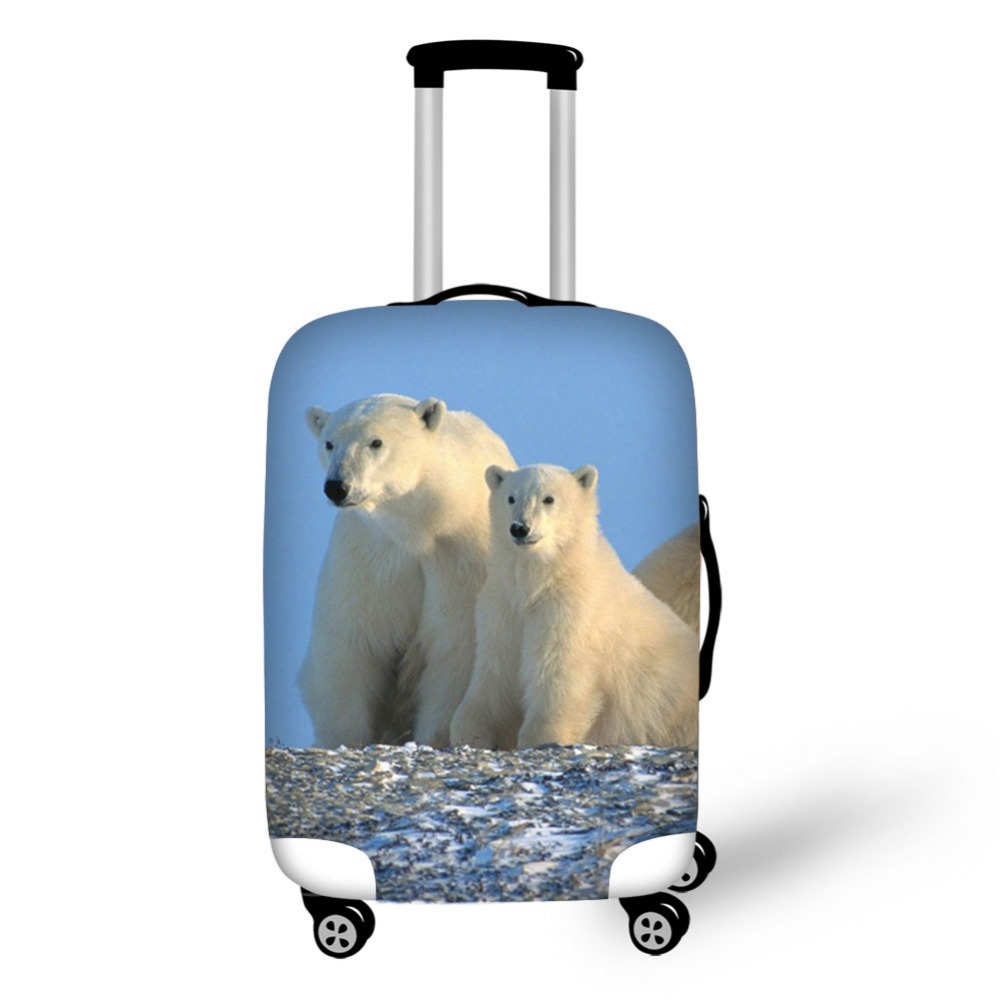 Zwierząt niedźwiedź polarny ba – Waterproof Suitcase Cover Protector recenzja i cena