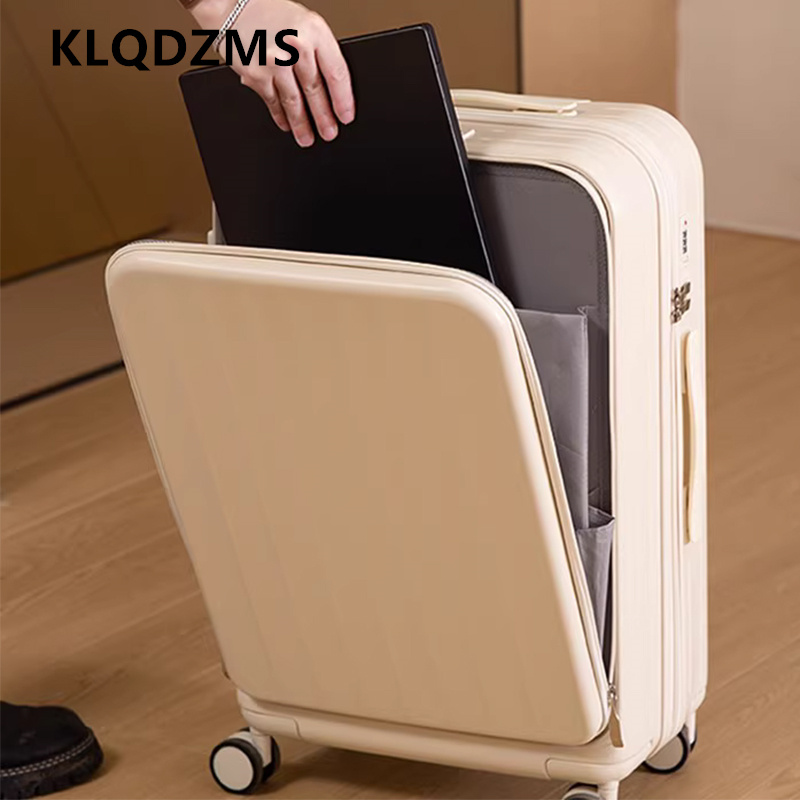 Wielofunkcyjna walizka KLQDZMS – Front Opening Laptop Luggage 24 Inch recenzja i cena
