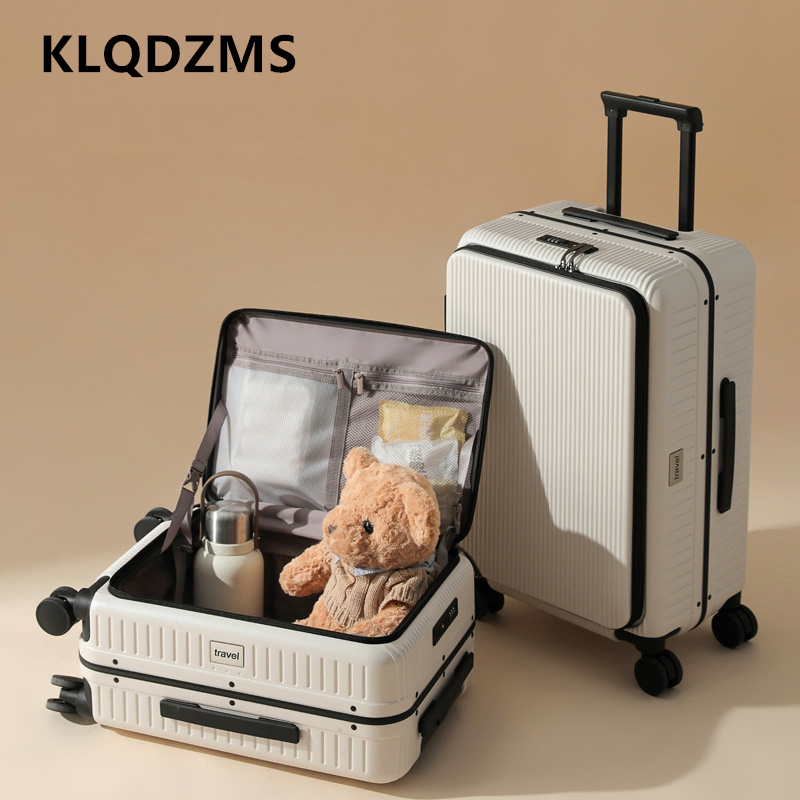 Walizka na kółkach KLQDZMS 20/ – Front Opening Laptop Luggage 24 Inch recenzja i cena