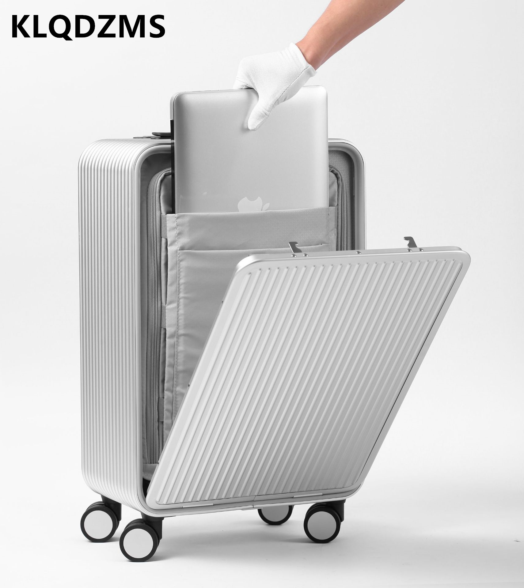 KLQDZMS Bagaż Całkowicie alumi – Front Opening Laptop Luggage 24 Inch recenzja i cena