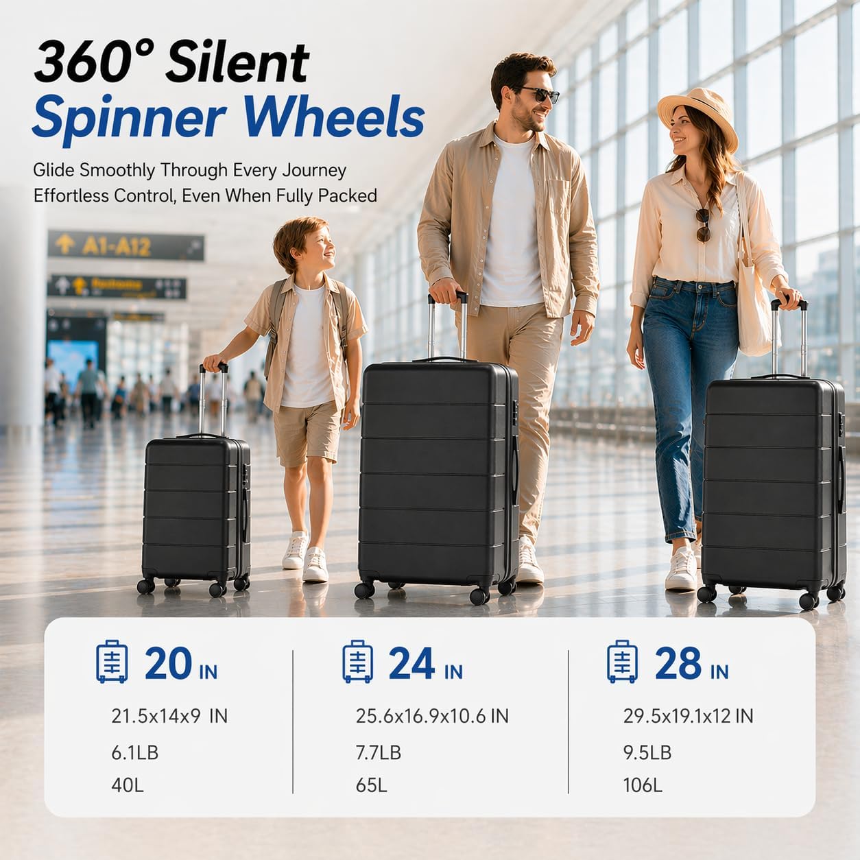 Zestaw rozszerzalnych, wytrzym – Expandable Hard Shell Luggage Set recenzja i cena