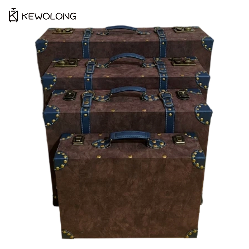 Stary skórzany kufer do przech – Retro Vintage Trunk Suitcase recenzja i cena