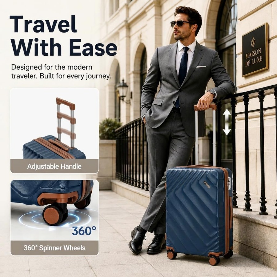 5-częściowy zestaw twardych, r – Expandable Hard Shell Luggage Set recenzja i cena