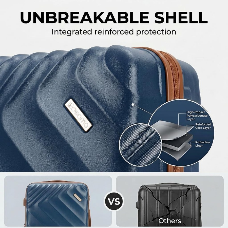 5-częściowy zestaw twardych, r – Expandable Hard Shell Luggage Set recenzja i cena