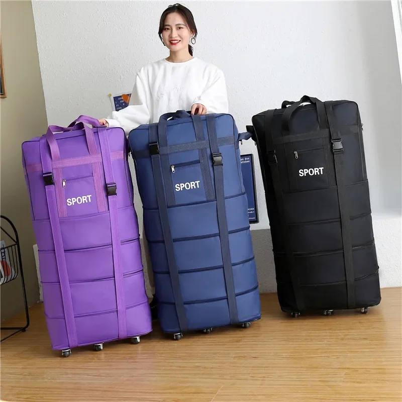 Plus Airline Checked Bag Oxfor – Foldable Rolling Luggage Bag recenzja i cena